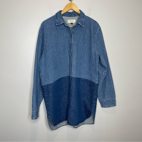 Triarchy | Le Artiste | Two-Tone Denim Shirt | Size M - Picture 5 of 12